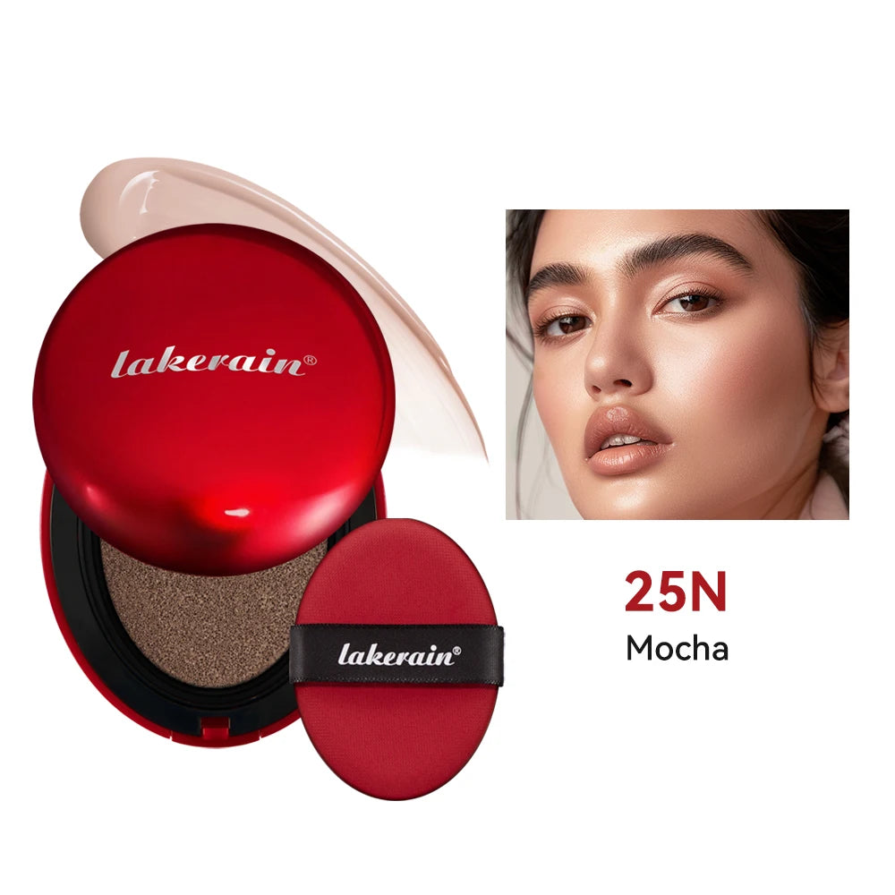 Lakerain Glow Cushion Foundation – Waterproof SPF Sunscreen & Long-Lasting Brightening Base 💖