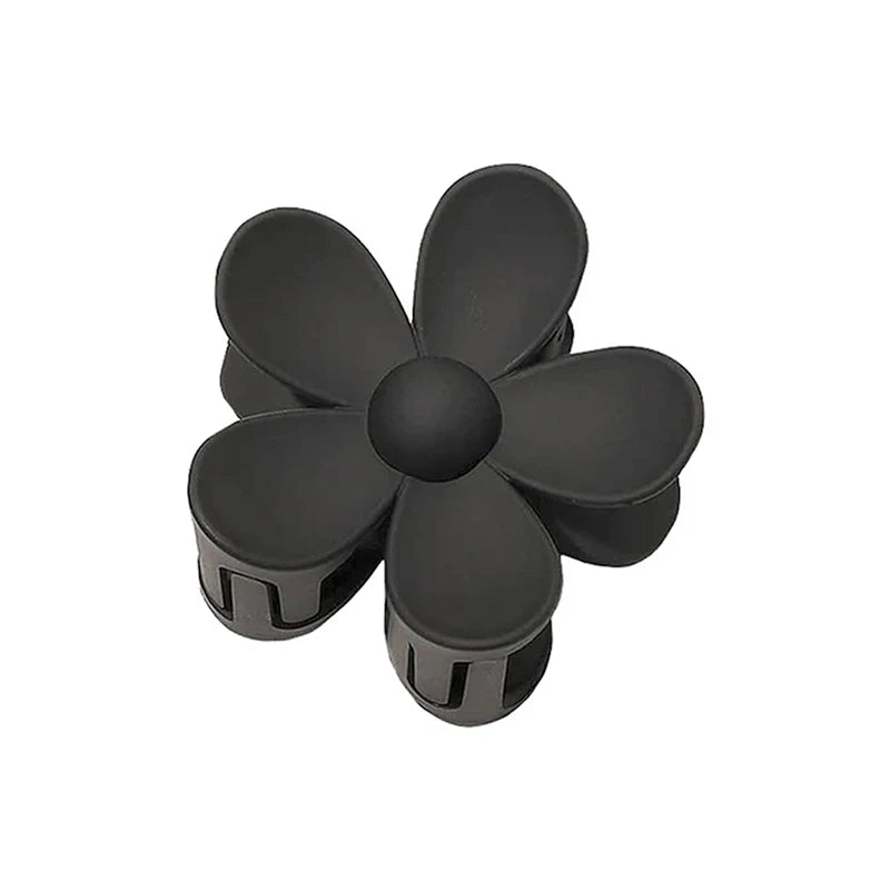 🌸 7CM Matte Frosted Flower Hair Claw – Elegant Lily Floral Shark Clip for Women & Girls  ✨🎀