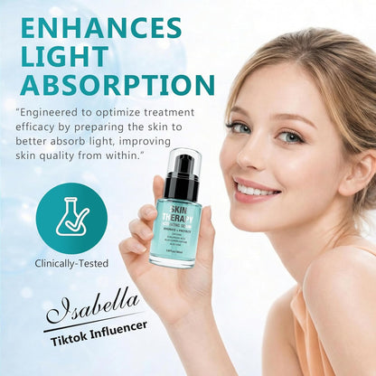 Red Light & Microcurrent Activation Serum (1 Oz) – Anti-Aging Blue Tansy & Aloe Primer 🌟⚡️