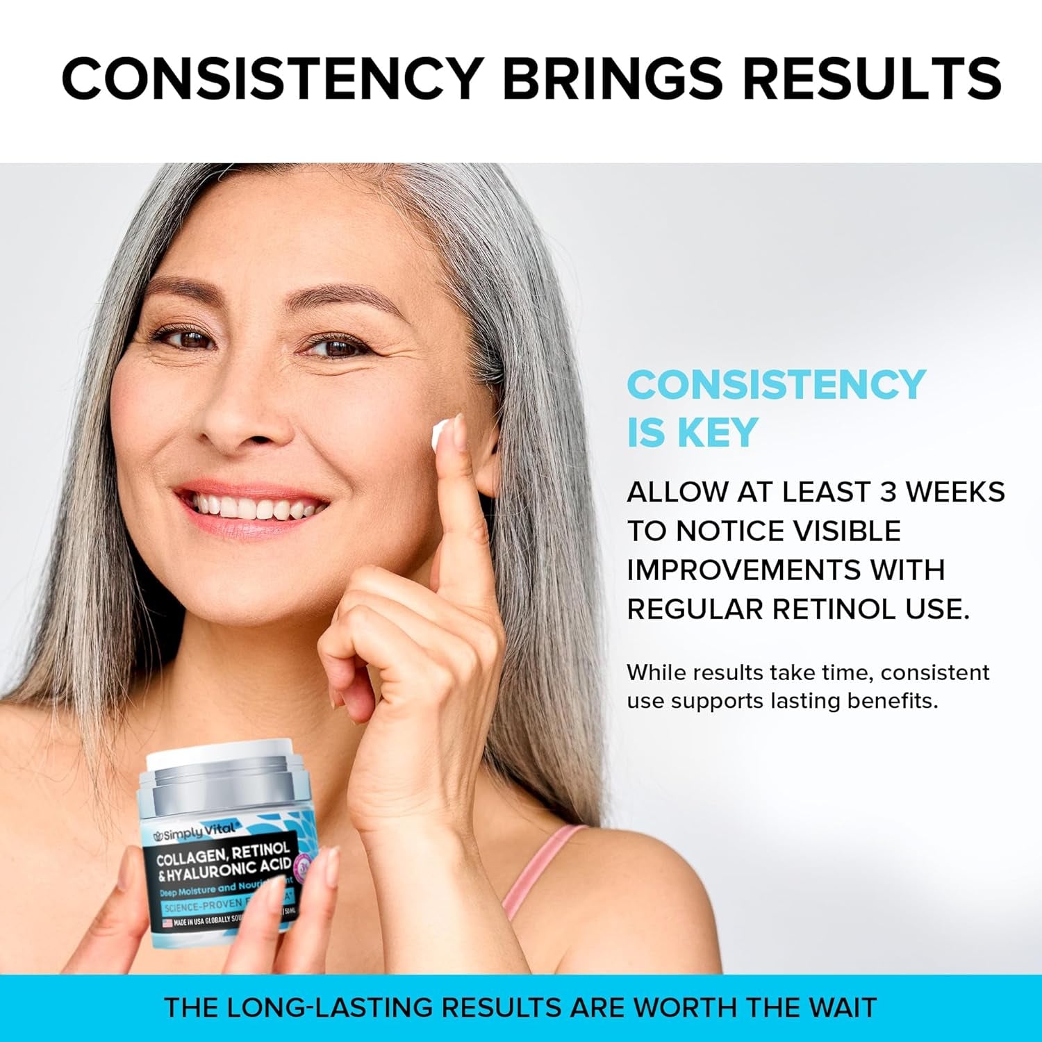 Luminous Retinol & Hyaluronic Moisturizer – Anti-Wrinkle Face & Neck Cream 🌟💧