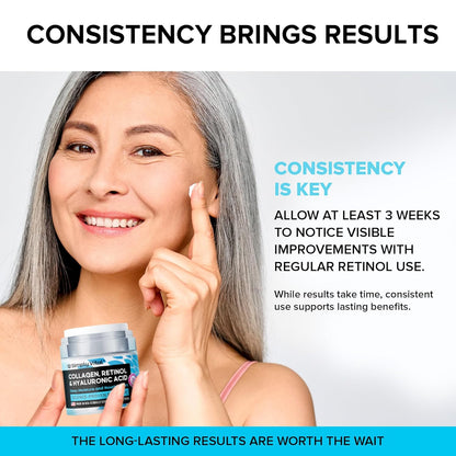 Luminous Retinol & Hyaluronic Moisturizer – Anti-Wrinkle Face & Neck Cream 🌟💧