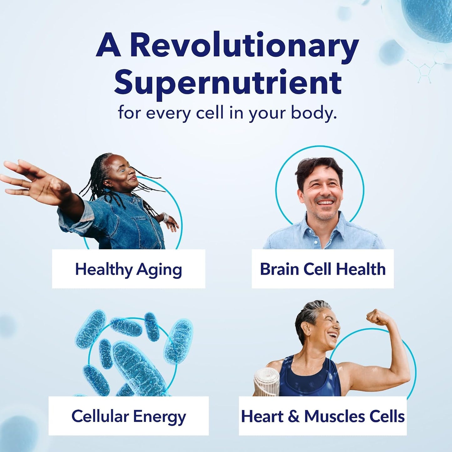 Patented NAD+ Supplement, 300Mg Niagen, 90 Servings | Nicotinamide Riboside (NR) Take 1 Daily | 1 Bottle