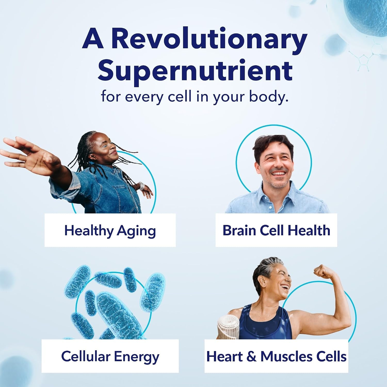 Patented NAD+ Supplement, 300Mg Niagen, 90 Servings | Nicotinamide Riboside (NR) Take 1 Daily | 1 Bottle