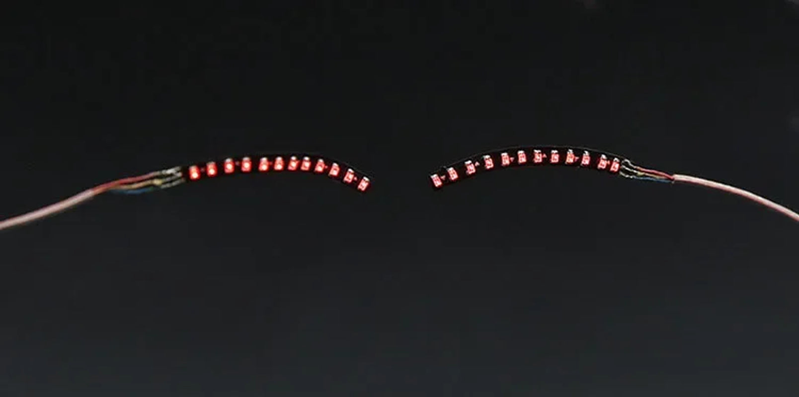 LED Light False Eye Lashes Luminous Eyelash Party Bar Makeup Eyelid Eyeliner Halloween