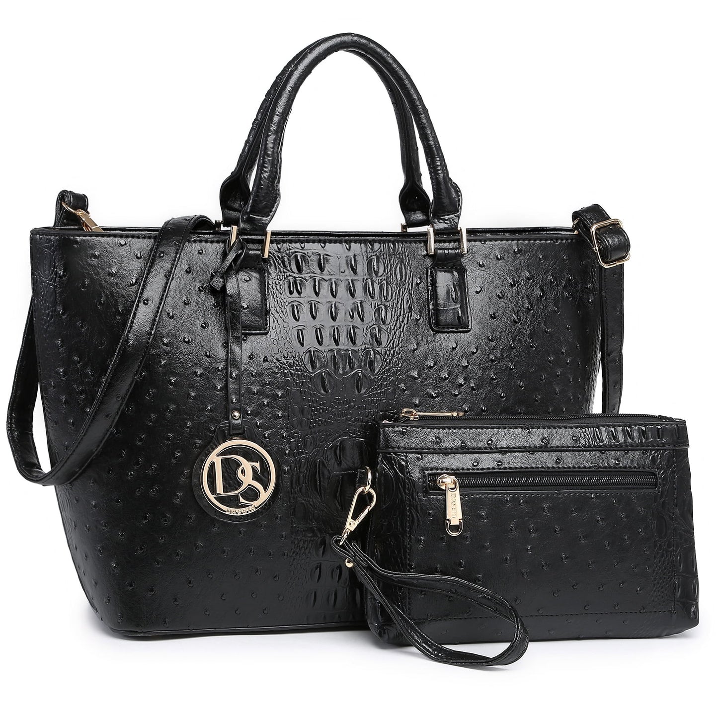 Large Executive Work Tote & Matching Wallet Set | Vegan Leather Satchel 👜
