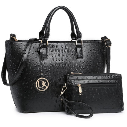 Large Executive Work Tote & Matching Wallet Set | Vegan Leather Satchel 👜