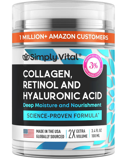 Luminous Retinol & Hyaluronic Moisturizer – Anti-Wrinkle Face & Neck Cream 🌟💧