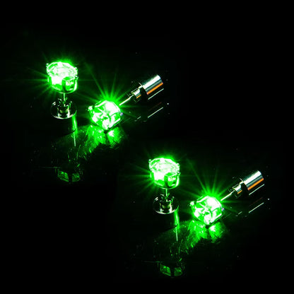 ✨ LED Light-Up Glow Earrings – Bling Crystal Studs for Clubbing, Festivals, & Gogo Dancing | 1/5 Pair Neon Party Jewelry 🌈👂