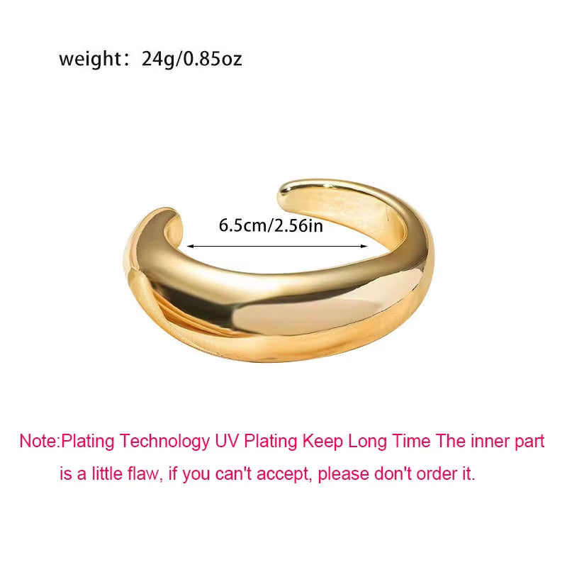 🔥 Exaggerated Irregular Cuff Bangle – Bold Geometric Hip-Hop Bracelet for Women | Trendy Streetwear Statement Jewelry ⛓️✨