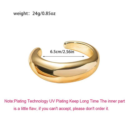 🔥 Exaggerated Irregular Cuff Bangle – Bold Geometric Hip-Hop Bracelet for Women | Trendy Streetwear Statement Jewelry ⛓️✨