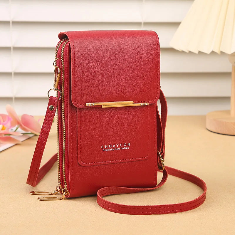 📱 Touch Screen Smart Crossbody Bag – Clear Window Cell Phone Purse & RFID Card Holder | Trendy Mini Shoulder Bag for Women ✨👜