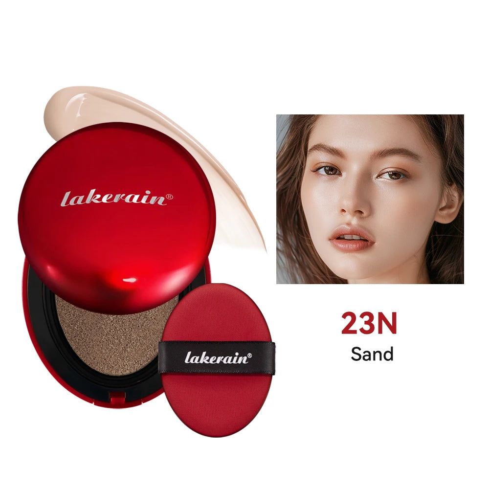 Lakerain Glow Cushion Foundation – Waterproof SPF Sunscreen & Long-Lasting Brightening Base 💖