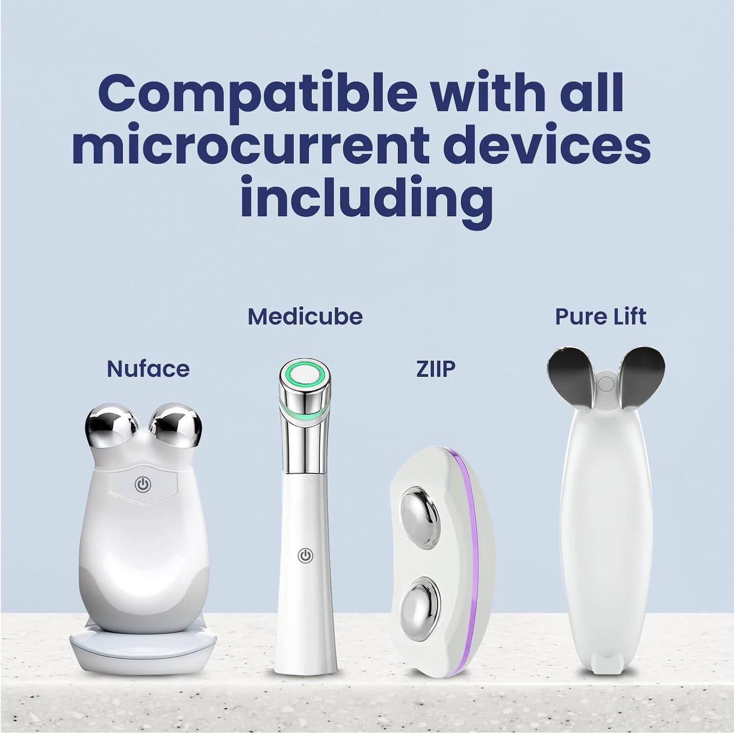 1Microcurrent Conductive Gel (10 Oz) – 24Hr Moisture Lock with Collagen & Peptides 🌟⚡️