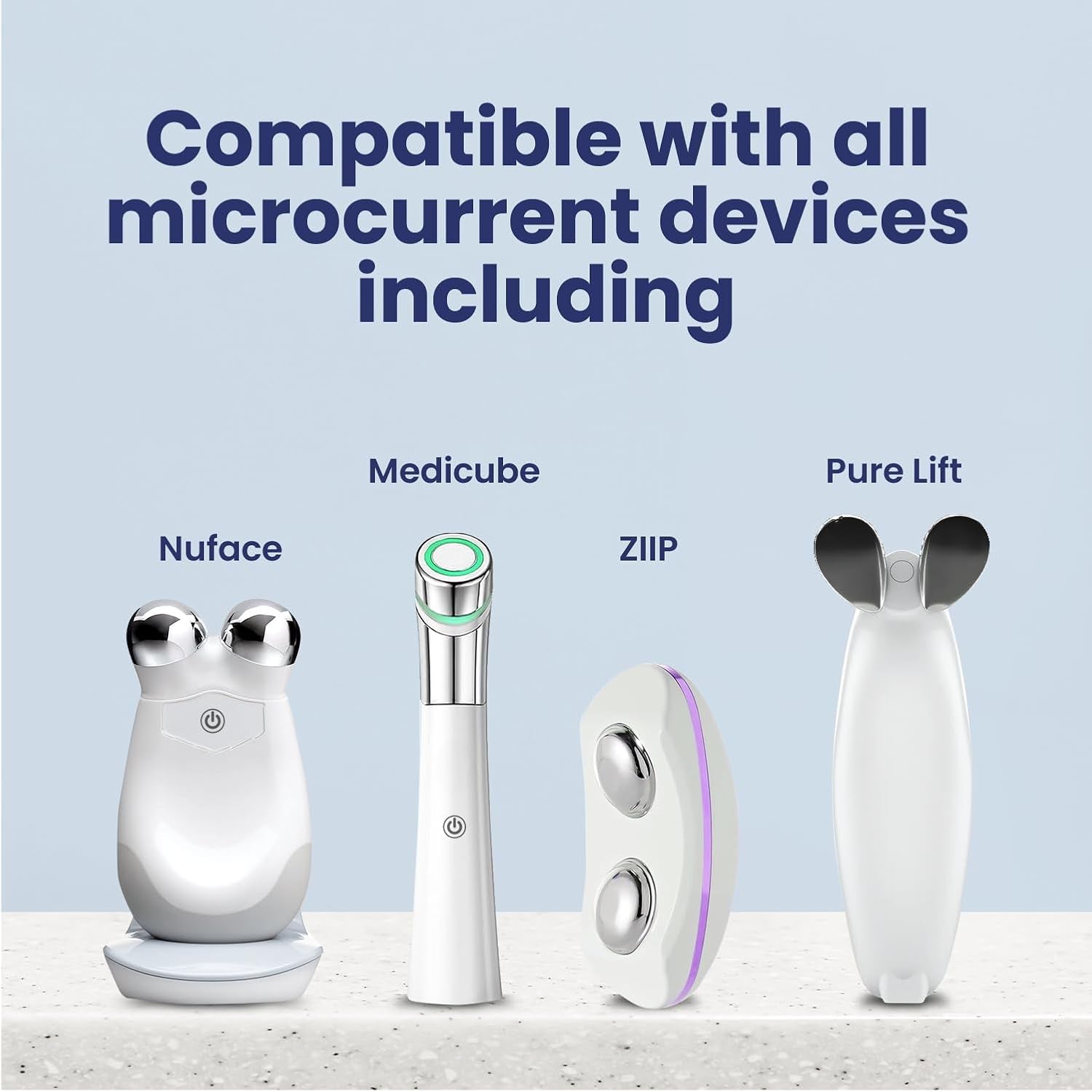1Microcurrent Conductive Gel (10 Oz) – 24Hr Moisture Lock with Collagen & Peptides 🌟⚡️