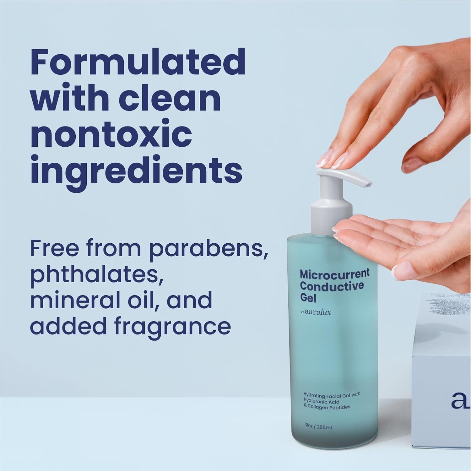 1Microcurrent Conductive Gel (10 Oz) – 24Hr Moisture Lock with Collagen & Peptides 🌟⚡️