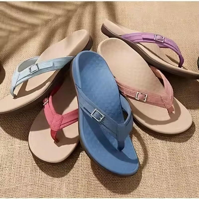 ☁️ Customizable 2025 Orthopedic Summer Slides – Ultra-Soft Arch Support Sandals for Women | Non-Slip Home & Outdoor Beach Slippers 🩴✨