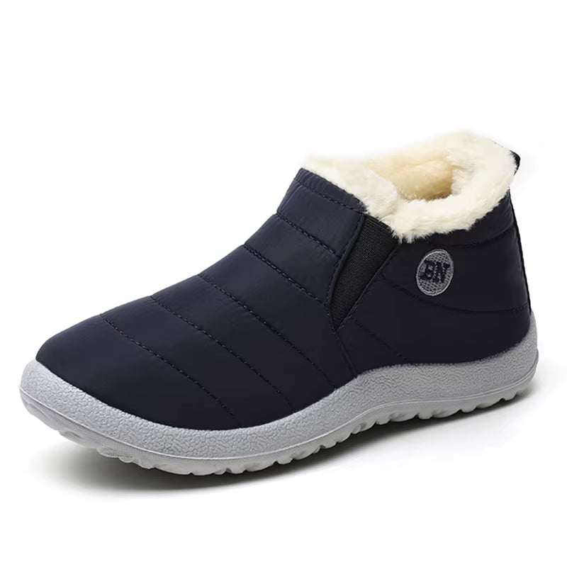 ❄️ Ultra-Warm Waterproof Snow Boots – Unisex Winter Platform Shoes with Plush Lining 🏔️✨