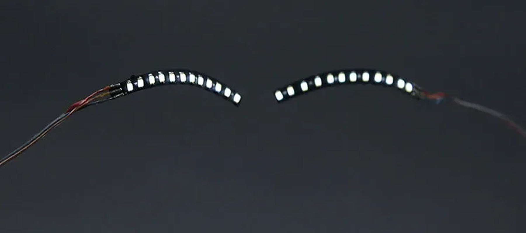 LED Light False Eye Lashes Luminous Eyelash Party Bar Makeup Eyelid Eyeliner Halloween
