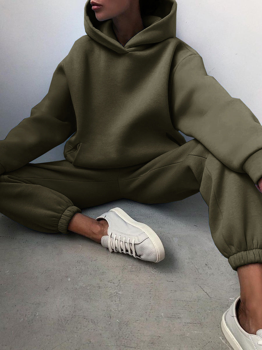 Effortless Style: Women’s Hooded Two-Piece Lounge Set 🌿