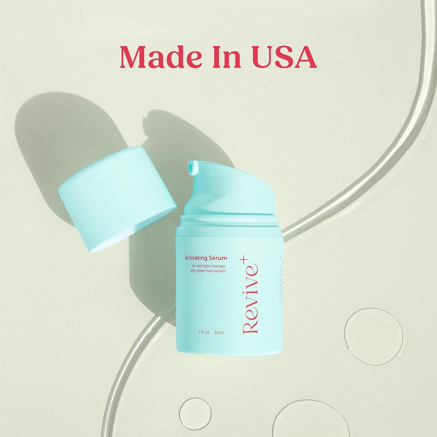 Red Light & Microcurrent Activation Serum (1 Oz) – Anti-Wrinkle Hyaluronic Booster 🌟⚡️