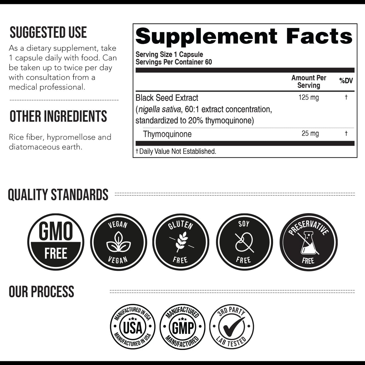 🌿 Premium Black Seed Oil Capsules | 20% Thymoquinone High Potency | Ultra-Concentrated Nigella Sativa 💎 - 60:1  (60 Capsules)
