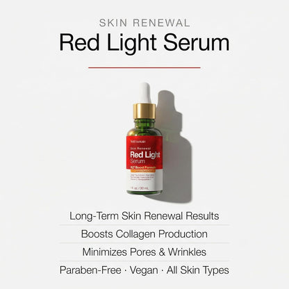 Red Light Therapy Activation Serum (1 Oz) – Anti-Aging Green Tea & Peptide Primer 🌟⚡️