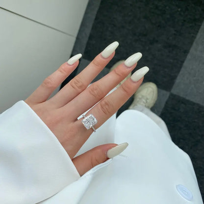 Bare N Bliss 8CT Radiant Cut "Crushed Ice" Ring | 925 Sterling Silver ✨