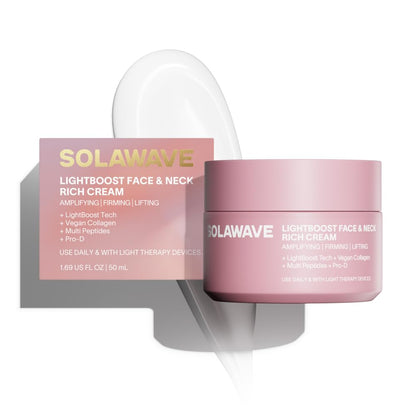 Lightboost Anti-Aging Face & Neck Cream – Daily Firming & Red Light Booster 🌟🛡️
