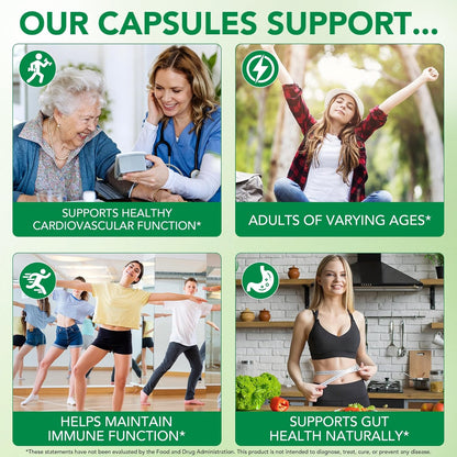 Aged Garlic Extract Capsules, Immune & Antioxidant Support Garlic Soft Capsules, Supports Heart & Circulatory Health, Take It Directly and Swallow It Whole, 2Pack