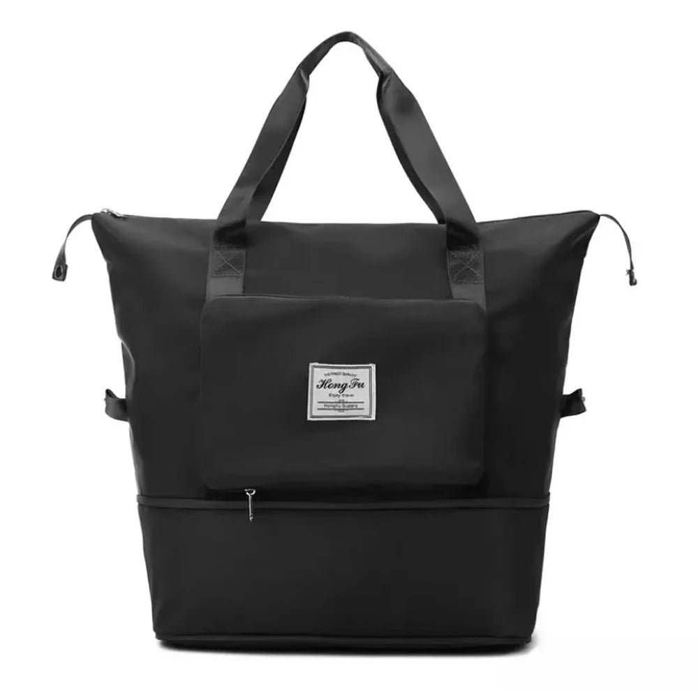 2026 Expandable Folding Travel Bag – Waterproof Large Capacity Duffle, Gym & Yoga Tote with Wet/Dry Pocket ✈️itness