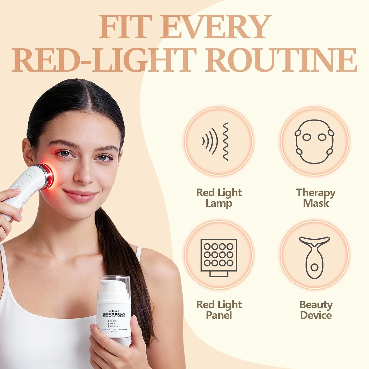 Luminous Red Light & Microcurrent Serum – Firming Green Tea & Niacinamide Booster 🌟⚡️