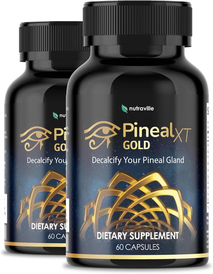 Pineal XT Gold - Pineal Gland Supplement - Third Eye Awakening - Focus and Memory Supplement for Brain - 7 Powerful Ingredients Decalcify, Detox, and Activate Your Pineal Gland