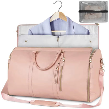 ✈️ Foldable Multi-Function Travel Duffle – Large Capacity Gym & Fitness Bag for Women | Waterproof Overnight Carry-On & Coach Bag 🎒💪