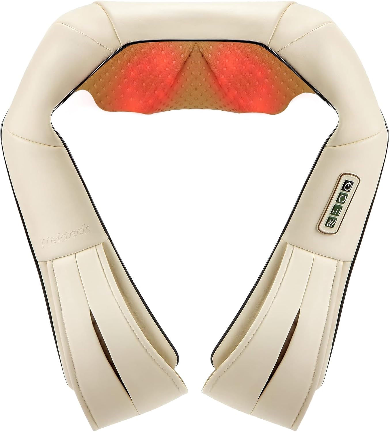 Shiatsu Neck Massager with Heat for Pain Relief Deep Tissue, 2026 Upgraded 3D Back Shoulder Kneading Massage Pillow, Body Muscle Relaxation Tool Gifts for Him Her Mom Dad, Gray (NOT Cordless)