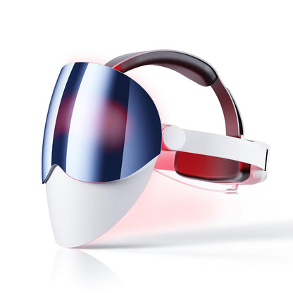 Transform Your Skin with Our FDA Cleared Red Light Therapy Face Mask - Truly Wireless, 396 Gold-Wire LEDs, 7 Light Modes for Personalized Care, 20+ Sessions per Charge, Perfect for Travel, Backed by 3-Year Warranty