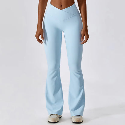 2026 High-Waist Flare Leggings – Slim Fit Split Hem Dress Pants & Office Yoga Trousers 🖤✨
