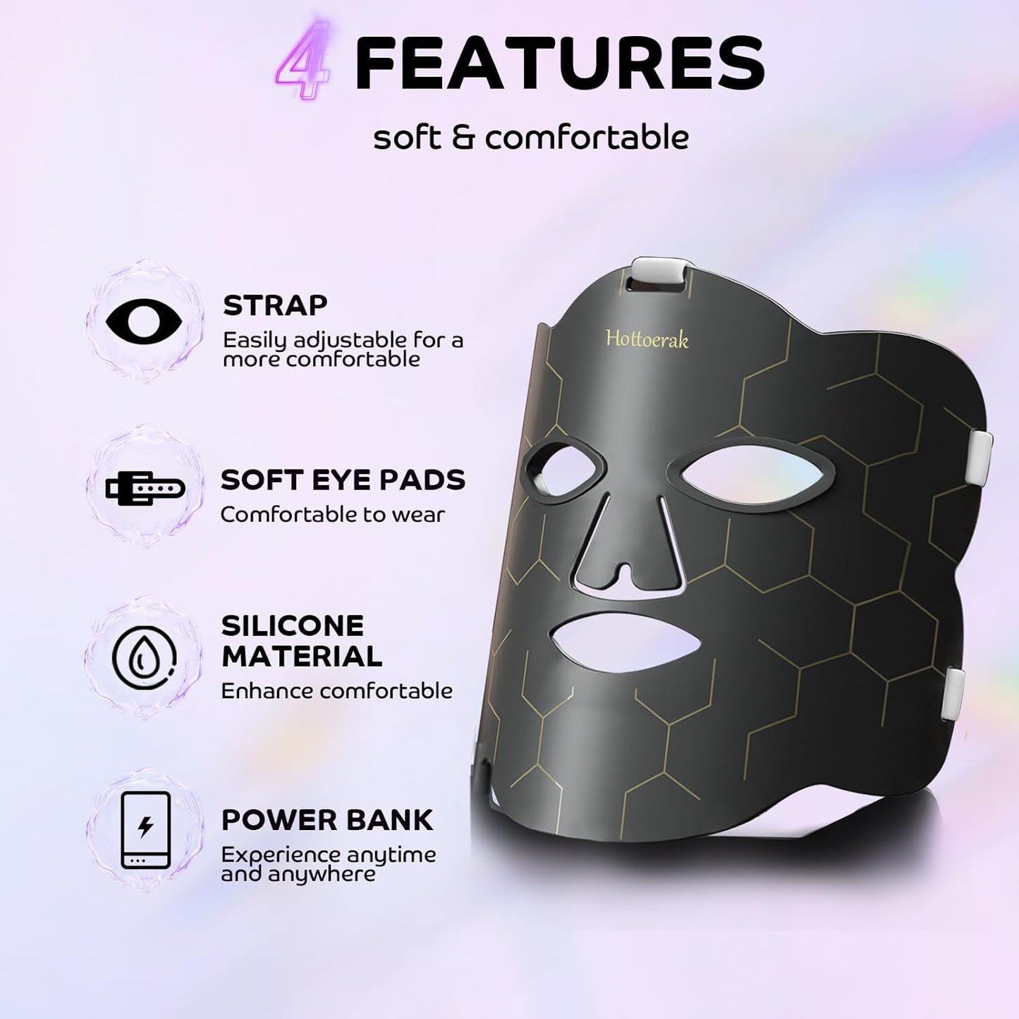 Bare Radiance LED Mask – Targeted Anti-Aging & Skin Repair 🌙
