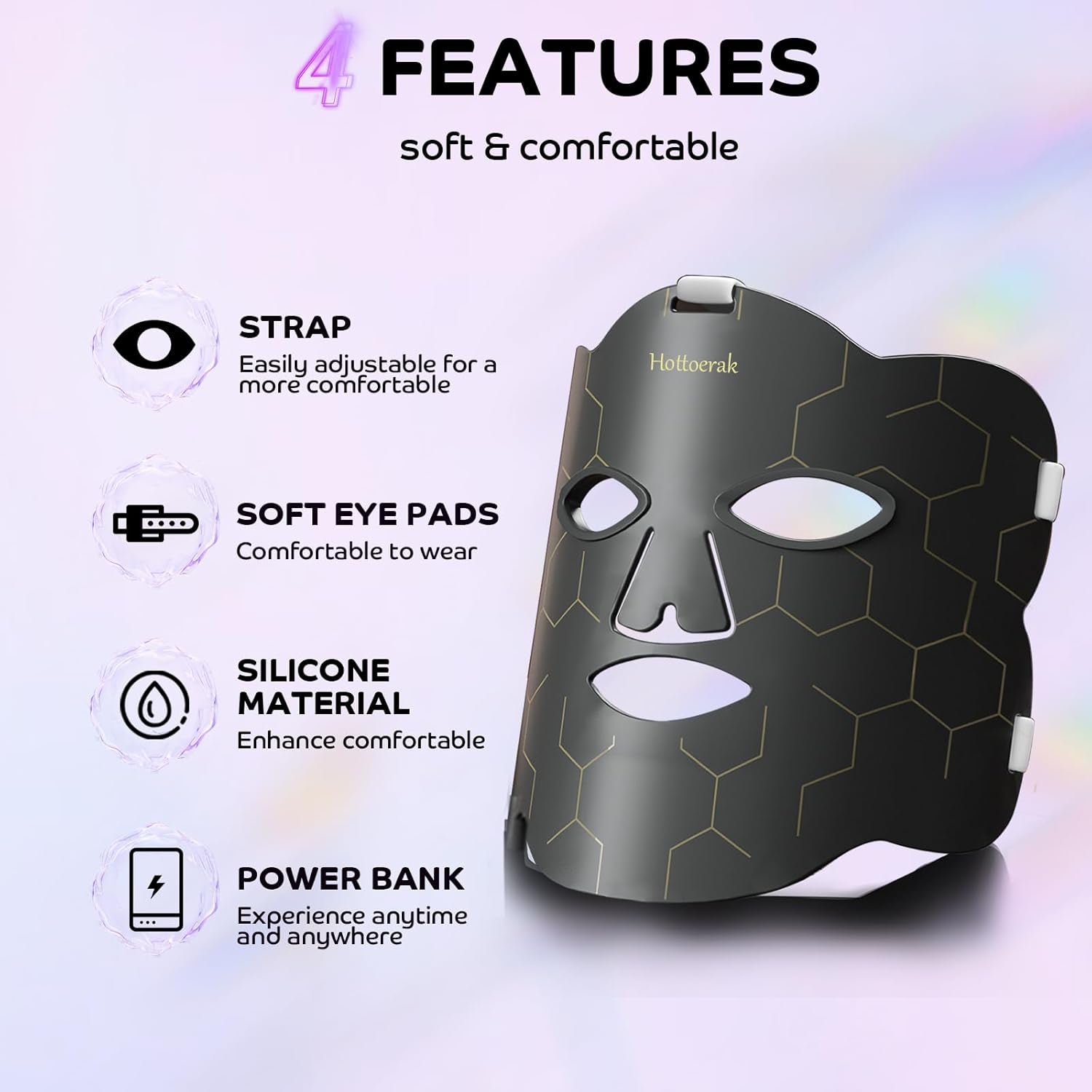Bare Radiance LED Mask – Targeted Anti-Aging & Skin Repair 🌙