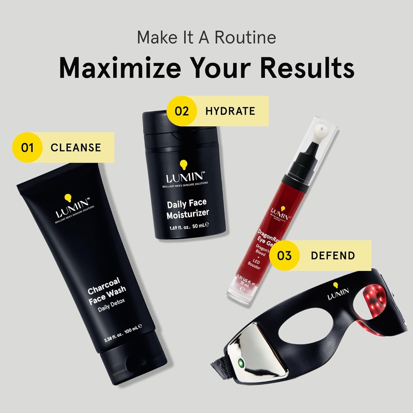 DragonRay Under Eye Serum (15ml) – Anti-Aging Caffeine & Hyaluronic Red Light Primer 🌟☕