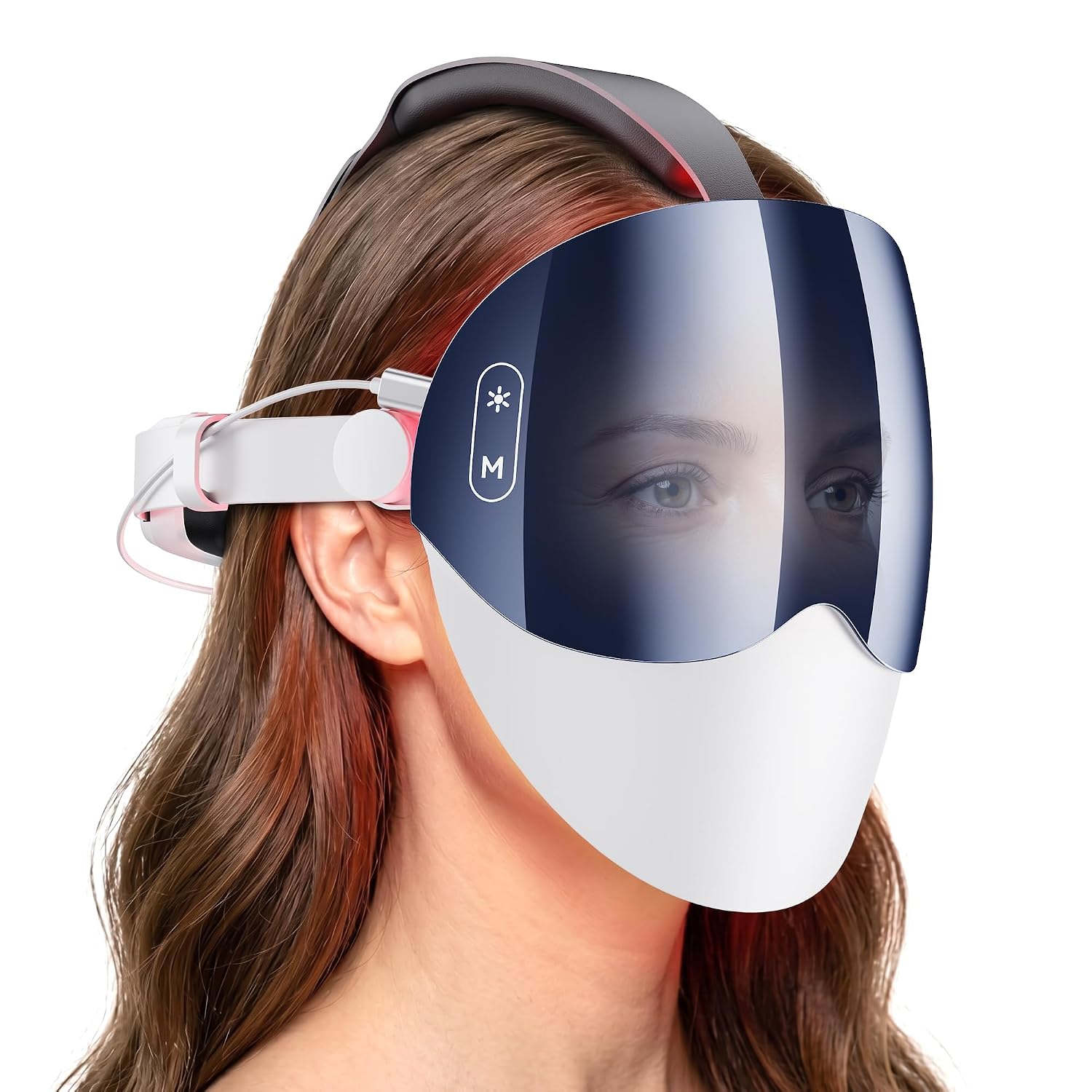 Transform Your Skin with Our FDA Cleared Red Light Therapy Face Mask - Truly Wireless, 396 Gold-Wire LEDs, 7 Light Modes for Personalized Care, 20+ Sessions per Charge, Perfect for Travel, Backed by 3-Year Warranty