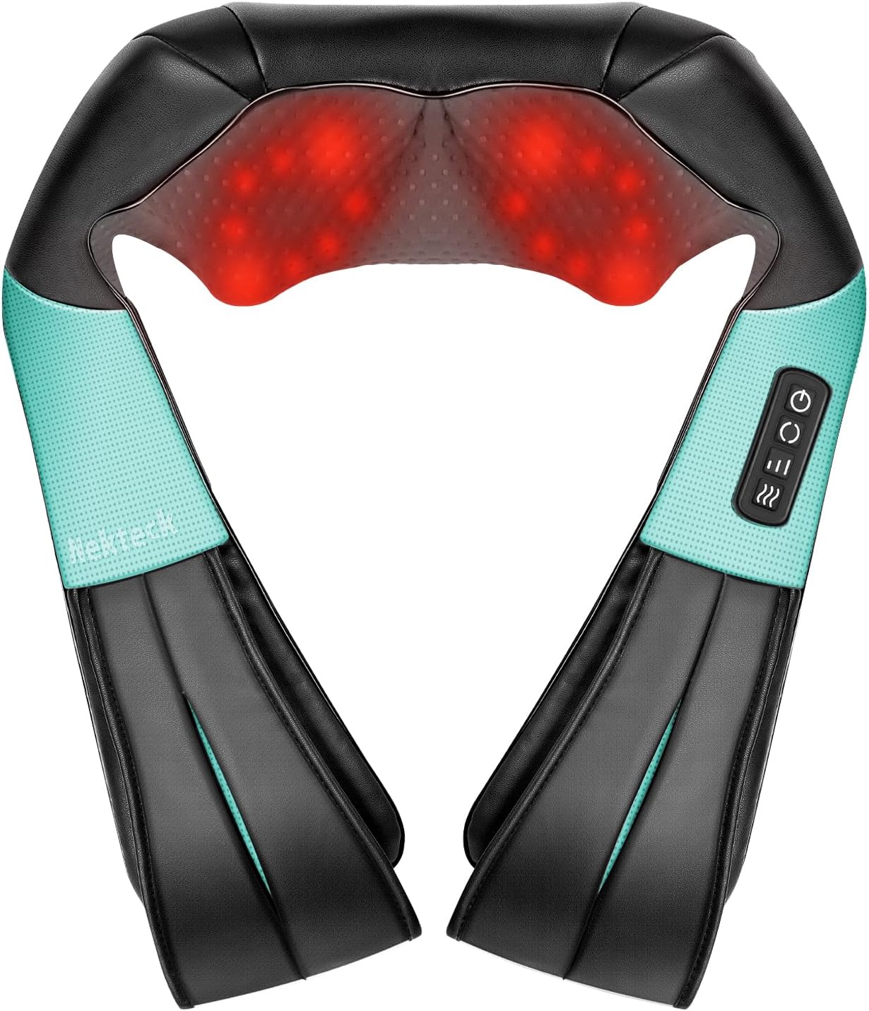 Shiatsu Neck Massager with Heat for Pain Relief Deep Tissue, 2026 Upgraded 3D Back Shoulder Kneading Massage Pillow, Body Muscle Relaxation Tool Gifts for Him Her Mom Dad, Gray (NOT Cordless)