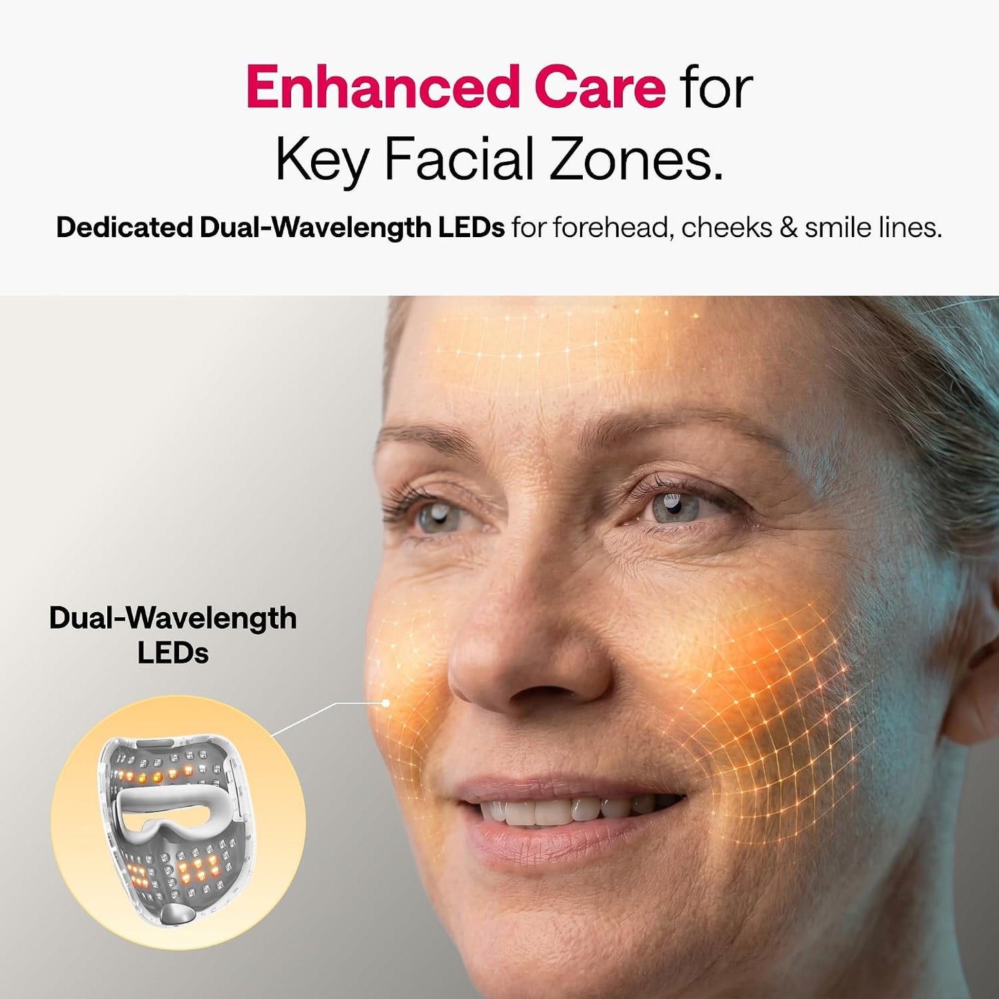 Revitalize Your Skin with the Reglow LED Face Mask - Advanced Red, Blue, Yellow & Infrared Light Therapy for Acne & Anti-Aging, Cordless & Remote Controlled for Ultimate Home Skincare Experience