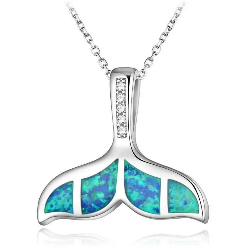 🐢 Bohemian Blue Fire Opal Sea Turtle Necklace – Shimmering Ocean Animal Pendant for Women 🌊✨