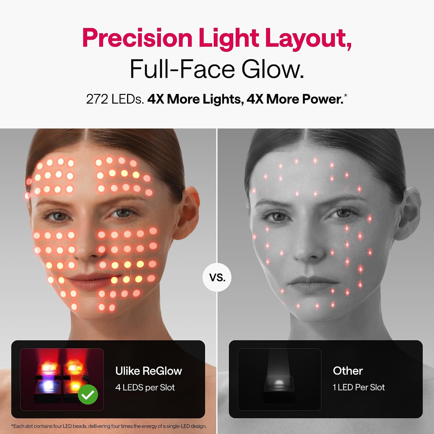 Revitalize Your Skin with the Reglow LED Face Mask - Advanced Red, Blue, Yellow & Infrared Light Therapy for Acne & Anti-Aging, Cordless & Remote Controlled for Ultimate Home Skincare Experience