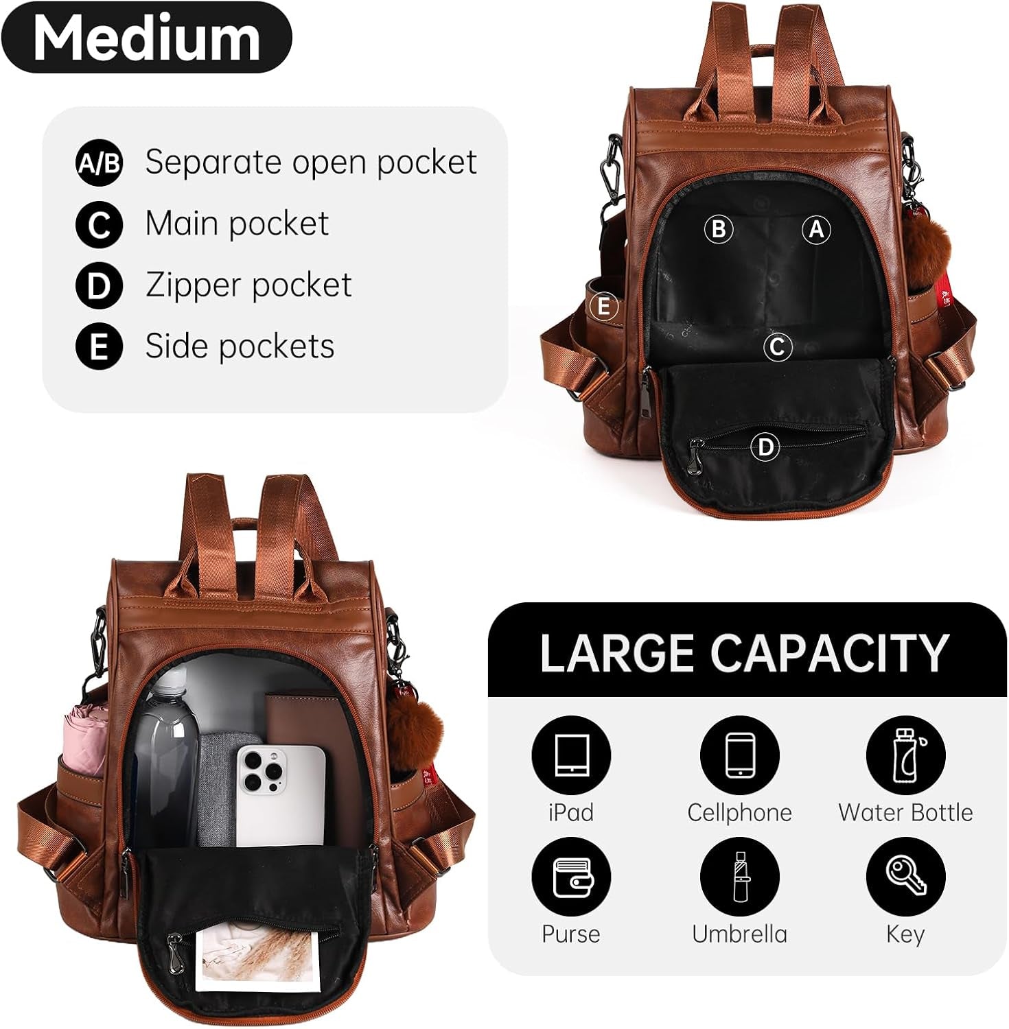 The Urban Security Satchel | Anti-Theft Vegan Leather Backpack ✨👜