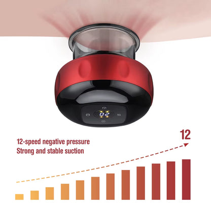 Bare N Bliss Smart Electric Cupping Massager | 12-Level Heat & Suction ✨