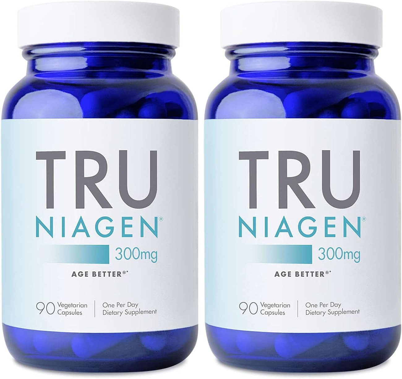 Patented NAD+ Supplement, 300Mg Niagen, 90 Servings | Nicotinamide Riboside (NR) Take 1 Daily | 1 Bottle