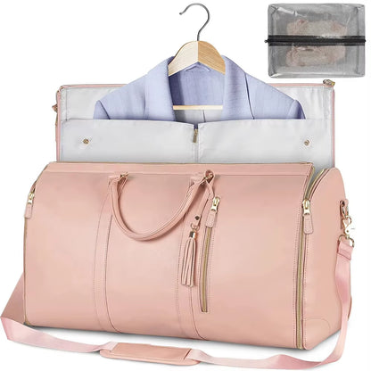 ✈️ Foldable Multi-Function Travel Duffle – Large Capacity Gym & Fitness Bag for Women | Waterproof Overnight Carry-On & Coach Bag 🎒💪
