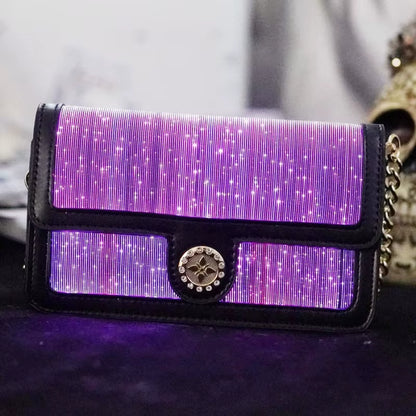 LuminaTouch™ Fiber Optic Crossbody Bag – Intelligent Glow Smart Purse