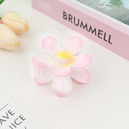 🌸 7CM Matte Frosted Flower Hair Claw – Elegant Lily Floral Shark Clip for Women & Girls  ✨🎀